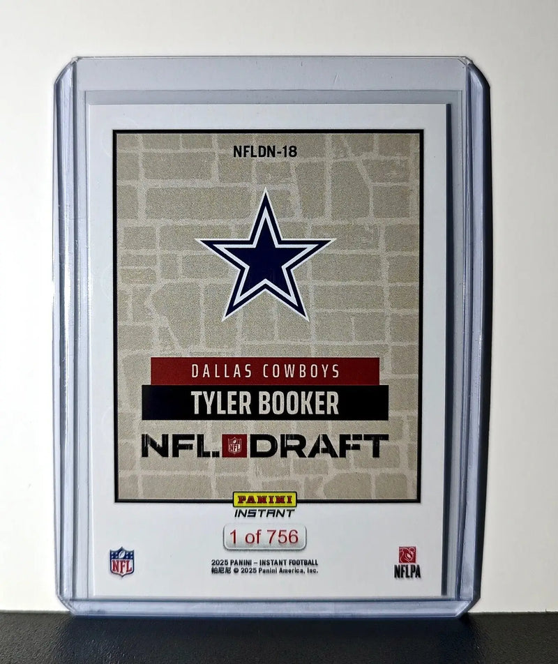 Tyler Booker Rookie 2025 NFL Draft #18 Football Card Dallas Cowboys 1 of 756