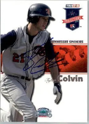 Tyler Colvin - 2008 TriStar PROjections - #129 - AUTO Baseball - Baseball Card Single