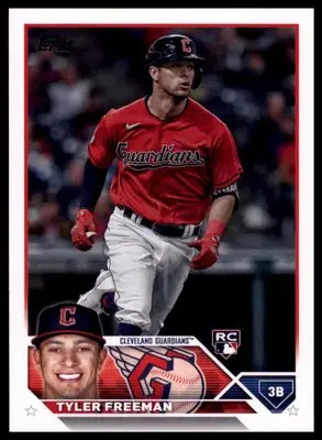 Tyler Freeman Rookie 2023 Topps #462 Cleveland Guardians - Baseball Card Single