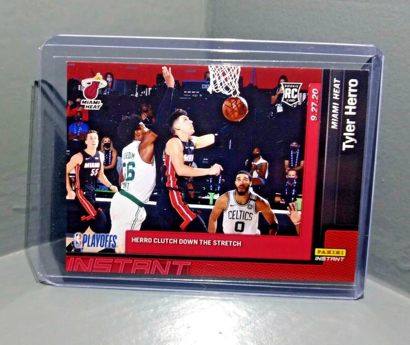 Tyler Herro 2019-20 Panini NBA Playoffs Instant #229 Basketball Card 1 of 500 - Basketball Card Single