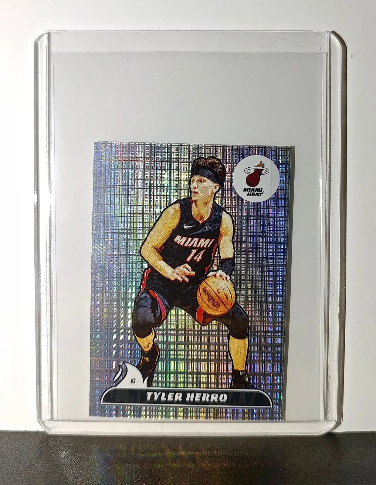 Tyler Herro 2024-25 Panini NBA #215 Foil Sticker Card Miami Heat - Basketball Card Single