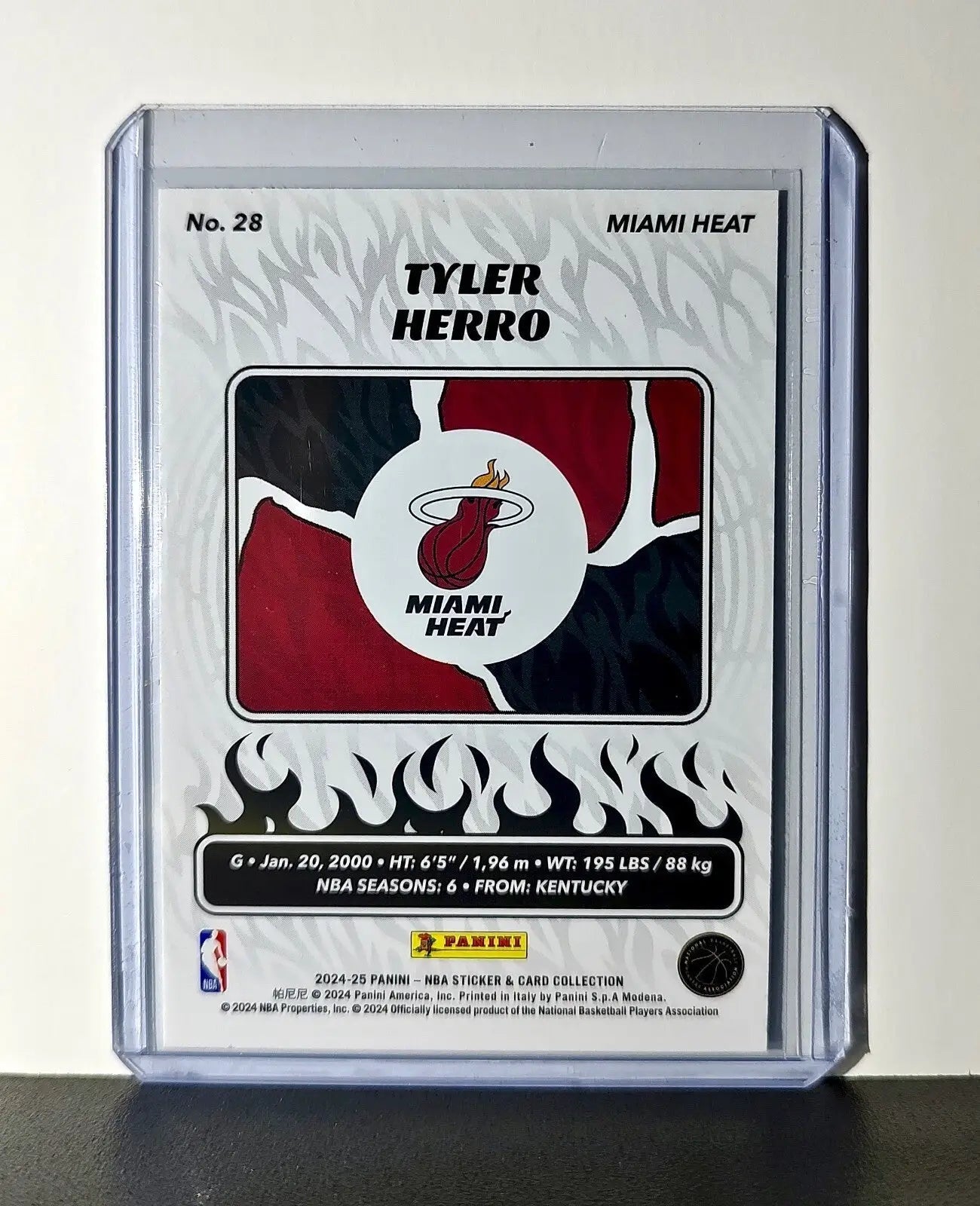 Tyler Herro 2024-25 Panini NBA #28 Sticker Card Miami Heat - Basketball Card Single