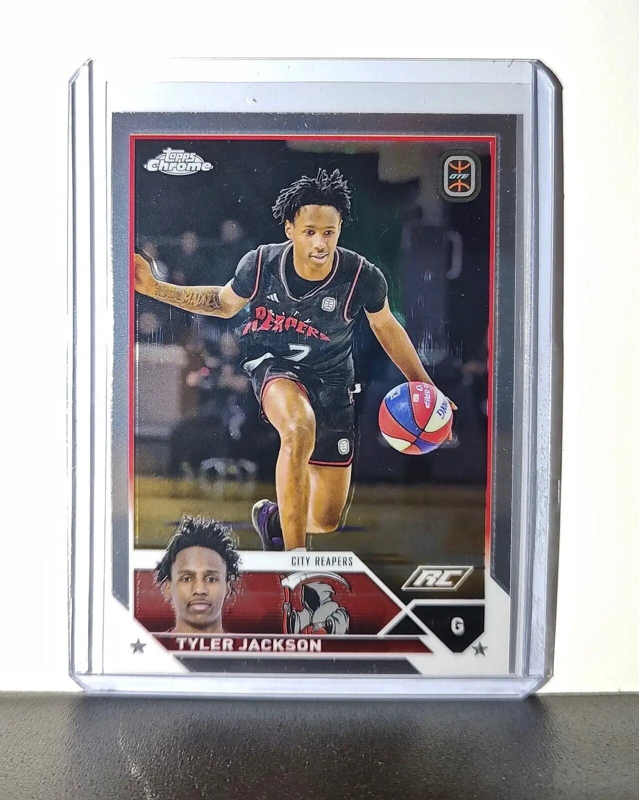 Tyler Jackson Rookie Card 2023-24 Topps Chrome Overtime #72 City Reapers - Basketball Card Single