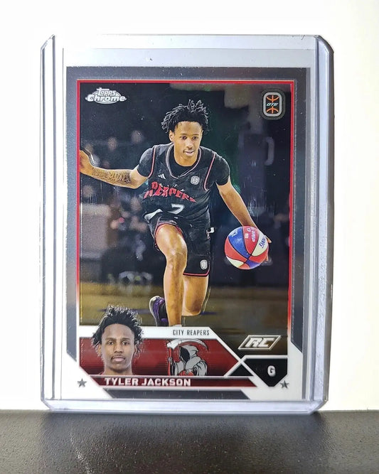 Tyler Jackson Rookie Card 2023-24 Topps Chrome Overtime #72 City Reapers - Basketball Card Single