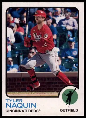 Tyler Naquin 2022 Topps Heritage #97 Cincinnati Reds - Baseball Card Single