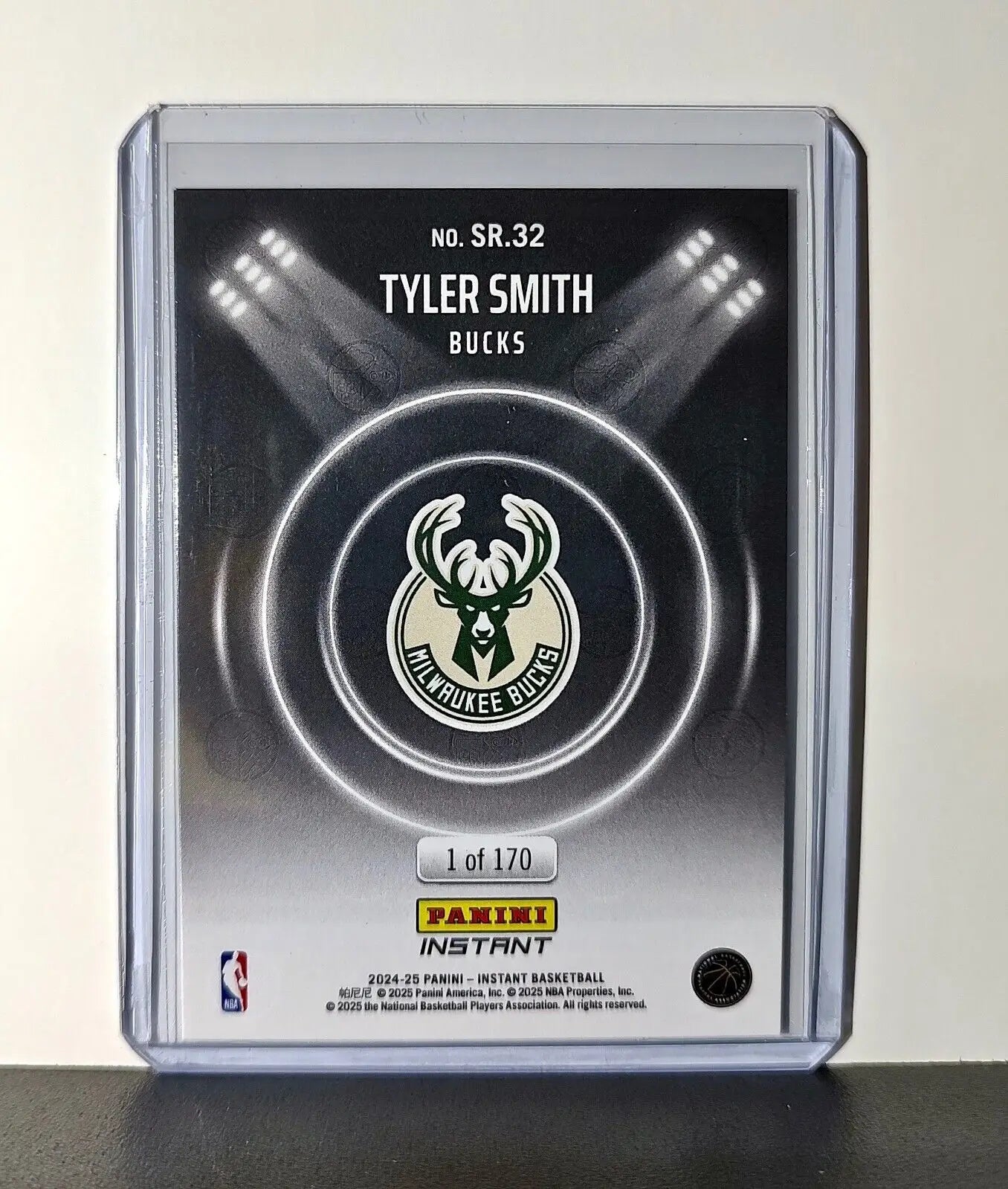 Tyler Smith Rookie 2024-25 Panini Spotlight Rookies NBA #32 Bucks 1 of 170