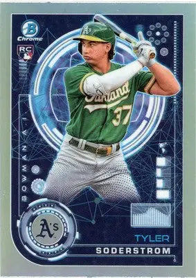 Tyler Soderstrom 2024 Bowman Bowman A.I. #BAI-4 Oakland Athletics - Baseball Card Single