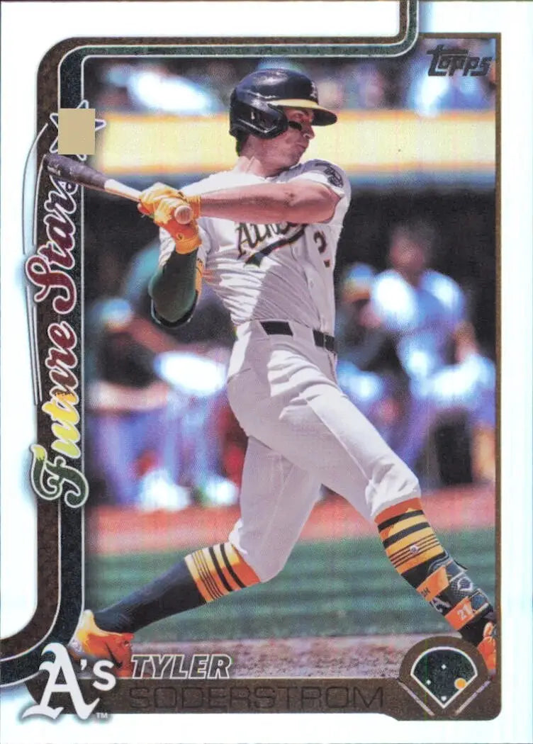 Tyler Soderstrom 2025 Topps Series 1 Rainbow Foil #72 Athletics Future Stars MLB - Baseball Card Single