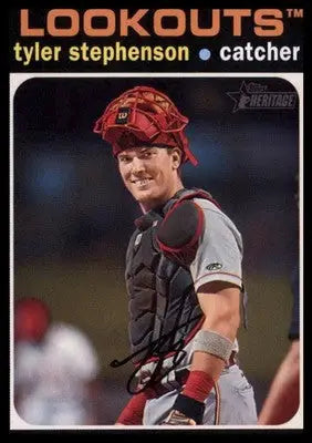 Tyler Stephenson 2020 Topps Heritage Minor League #30 Chattanooga Lookouts - Baseball Card Single