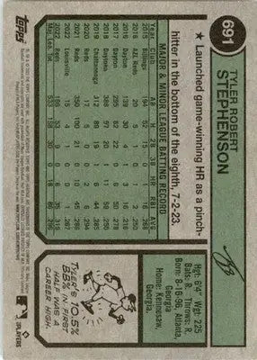 Tyler Stephenson - 2023 Topps Heritage - #691 - Baseball - Baseball Card Single