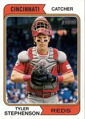 Tyler Stephenson - 2023 Topps Heritage - #691 - Baseball - Baseball Card Single