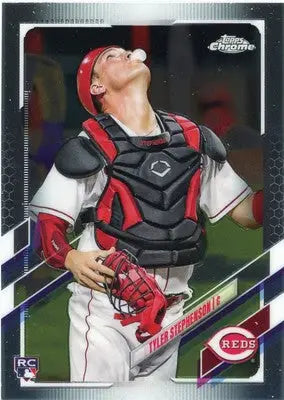 Tyler Stephenson Rookie 2021 Topps Chrome #111 Cincinnati Reds - Baseball Card Single
