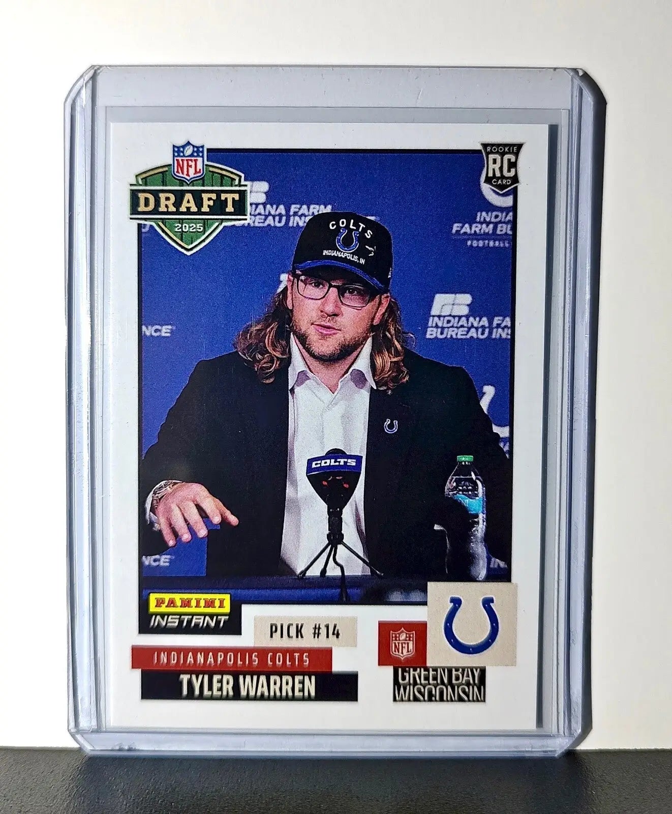 Tyler Warren Rookie 2025 NFL Draft #10 Football Card Indianapolis Colts 1 of 922