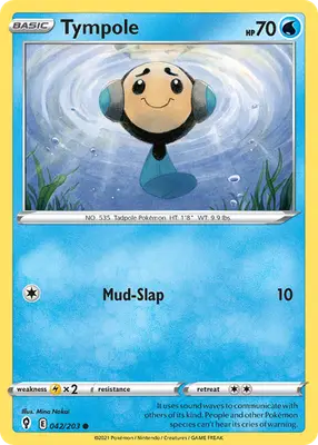 Tympole - Evolving Skies - 042/203 - Reverse Holo LP Pokemon - Pokémon Card Single