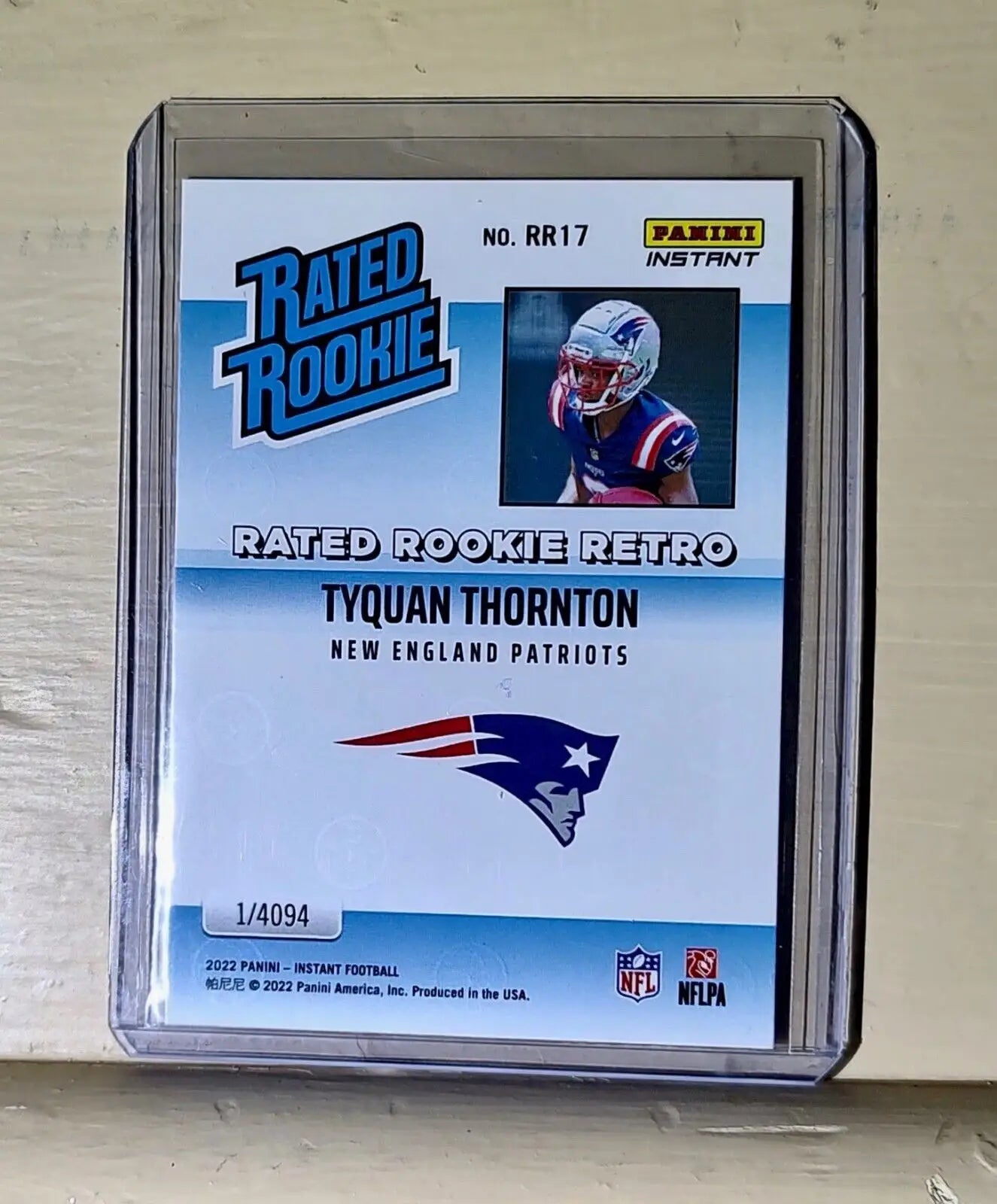 Tyquan Thornton 2022 NFL Panini #17 Rated Rookie Retro Football Card 1/4094