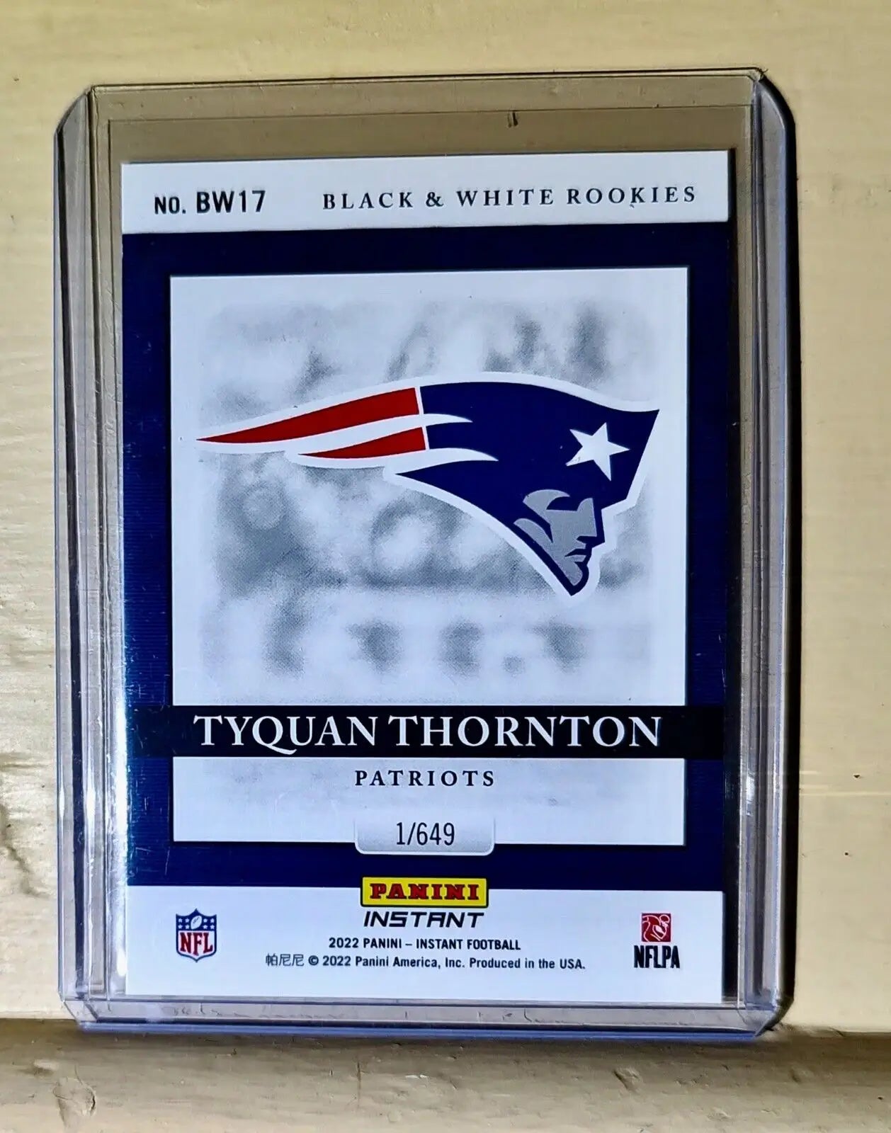 Tyquan Thornton 2022 Panini NFL Black & White Rookies #17 Football Card 1 of 649 - Football Card Single