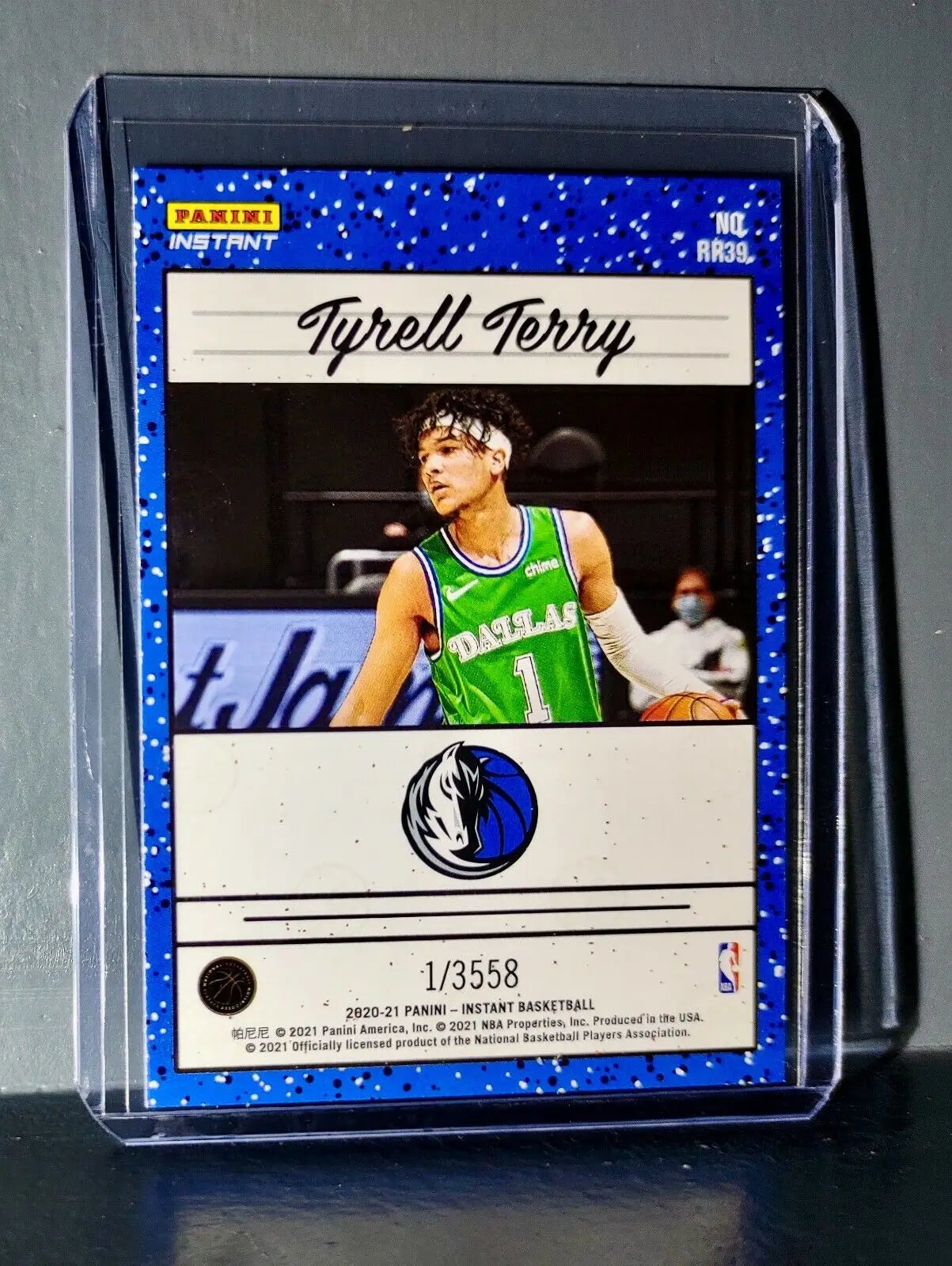 Tyrell Terry 2020-2021 Panini NBA Instant #39 Rated Rookie Retro Card 1/3558 - Basketball Card Single