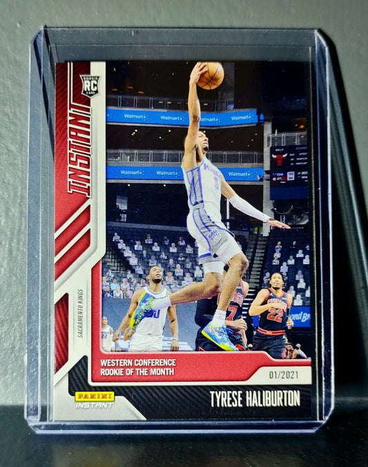 Tyrese Haliburton 2020-21 Panini Instant NBA #64 Basketball Rookie Card 1 of 570 - Basketball Card Single
