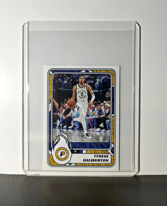 Tyrese Haliburton 2024-25 Panini NBA #190 Sticker Card Indiana Pacers - Basketball Card Single