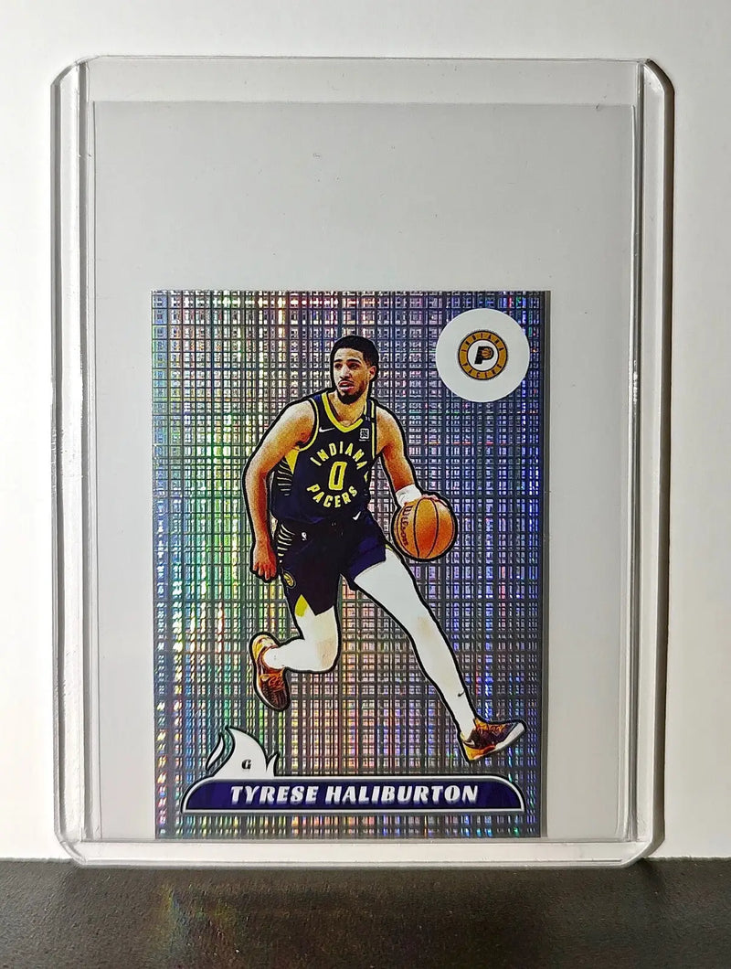 Tyrese Haliburton Rookie 2024-25 Panini NBA #202 Foil Sticker Indiana Pacers