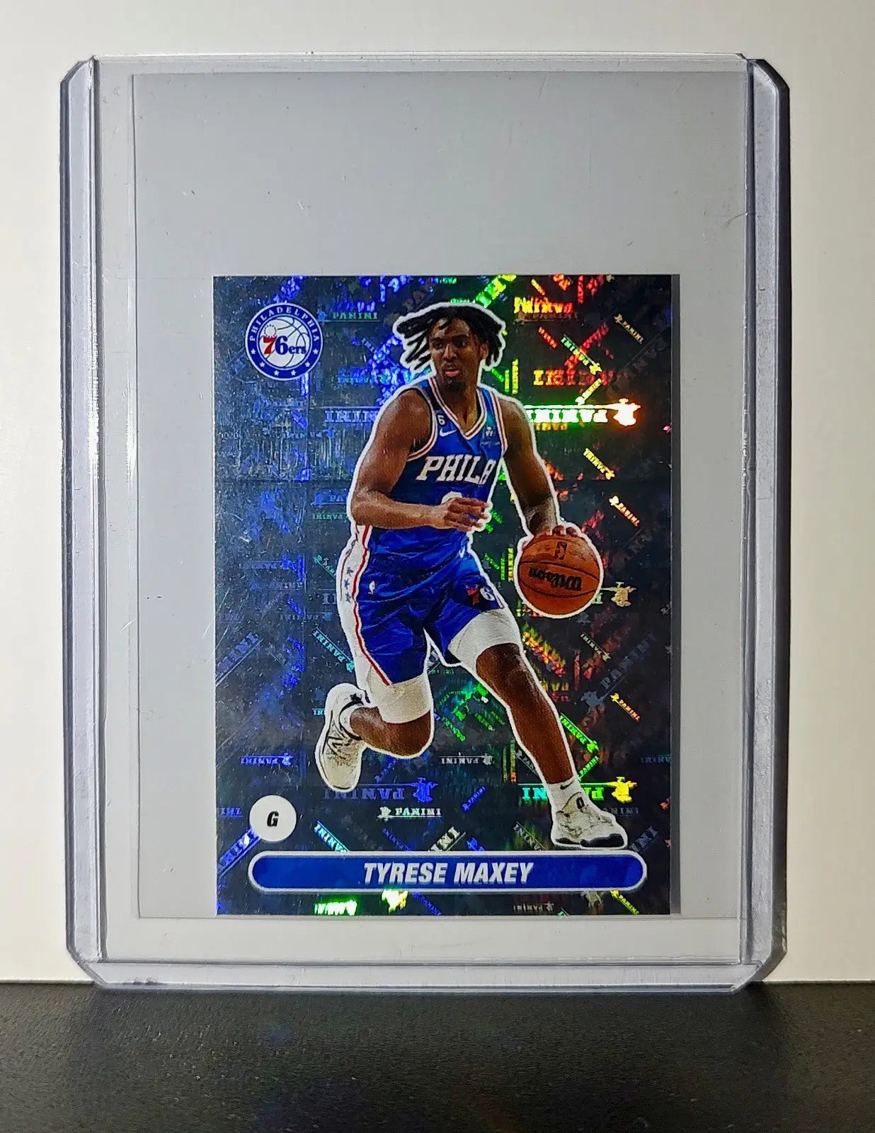 Tyrese Maxey 2023-24 Panini NBA #257 Foil Sticker Philadelphia 76ers
