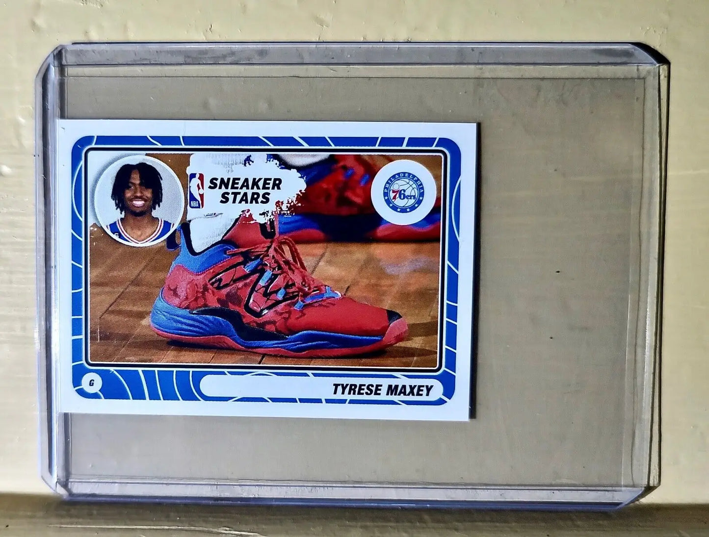 Tyrese Maxey 2023-24 Panini NBA Basketball #47 Sneaker Stars Sticker - Basketball Card Single
