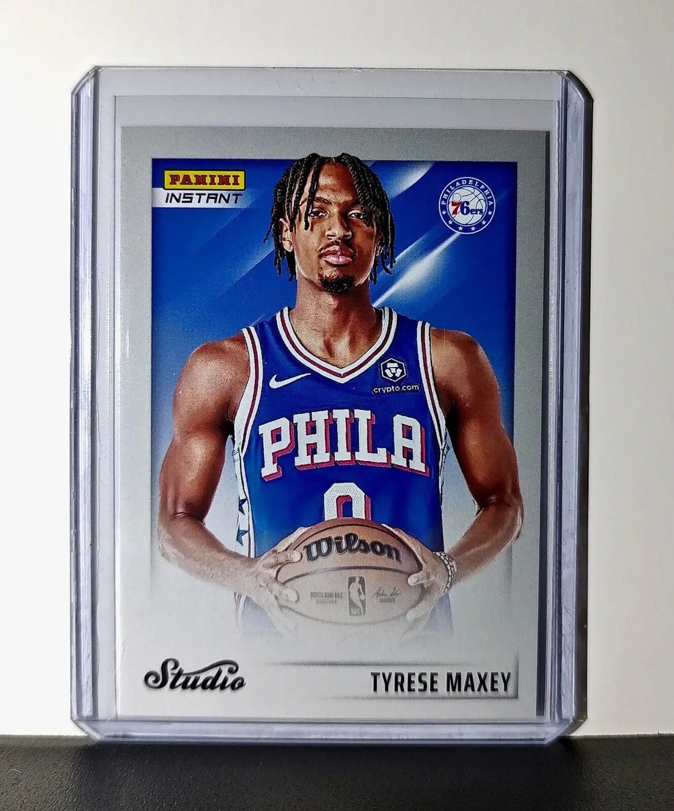 Tyrese Maxey 2024-25 Panini NBA Studio #15 Card Philadelphia 76ers 1/275
