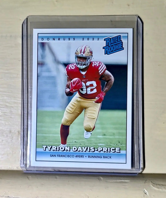 Tyrion Davis-Price 2022 NFL Panini #27 Rated Rookie Retro Football Card 1/4094 - Football Card Single