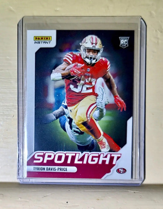 Tyrion Davis-Price 2022 NFL Panini #27 Spotlight Rookie Football Card 1/603 - Football Card Single