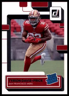 Tyrion Davis-Price Rookie 2022 Donruss #326 San Francisco 49ers - Football Card Single