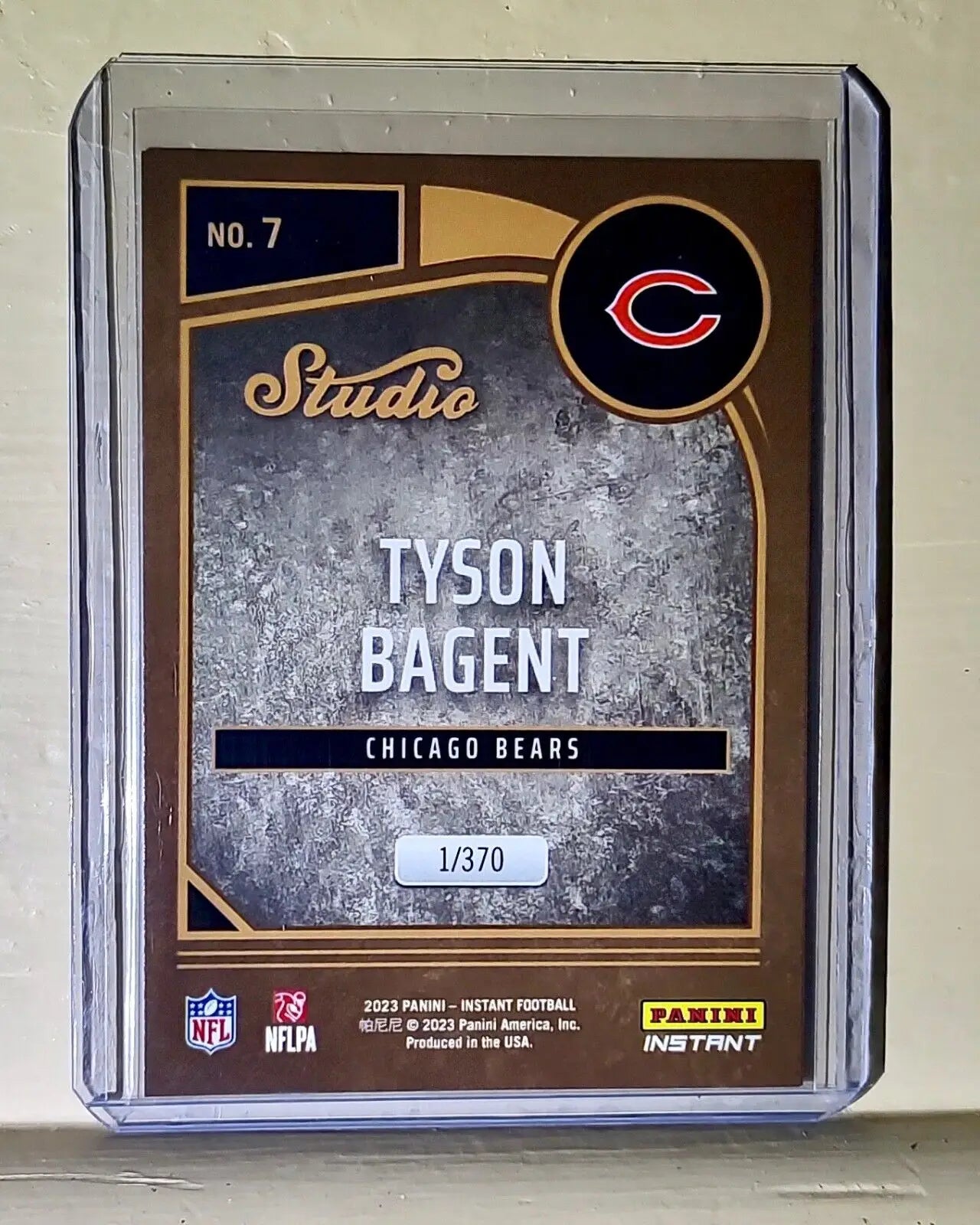 Tyson Bagent 2023 Panini NFL Studio Rookies #7 Rookie Card 1/370 - Football Card Single