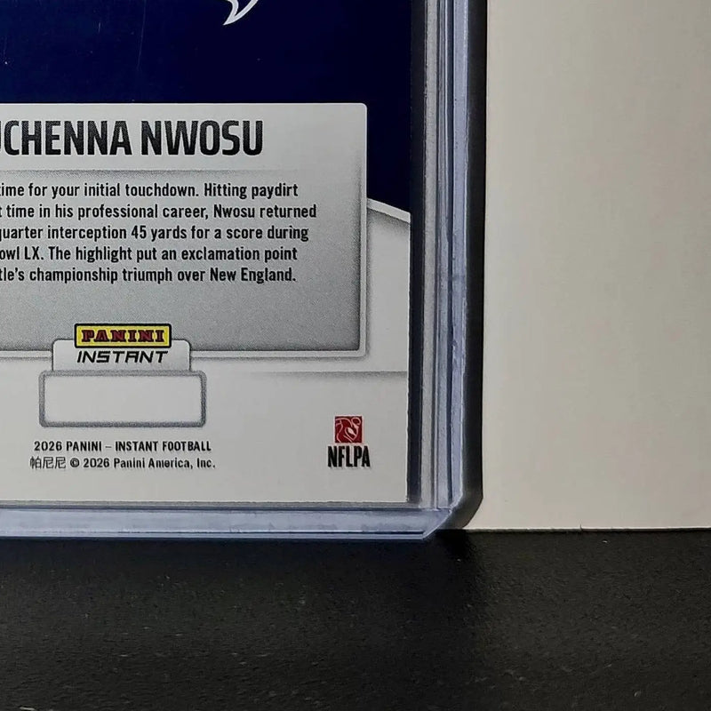 Uchenna Nwosu 2026 Panini NFL Super Bowl LIX Champions #18 Card Seattle Seahawks - Football Card Single