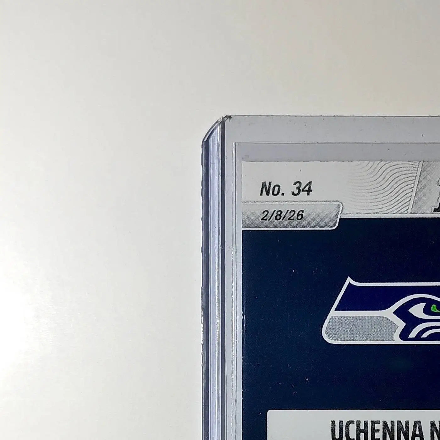 Uchenna Nwosu 2026 Panini NFL Super Bowl LIX Champions #34 Card Seattle Seahawks - Football Card Single