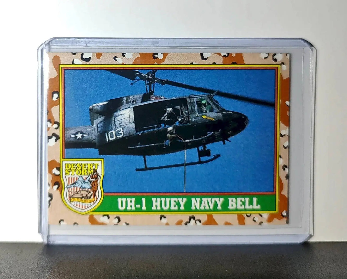 UH-1 Huey (Bell Helicopter) 1991 Topps Desert Storm #13 Card