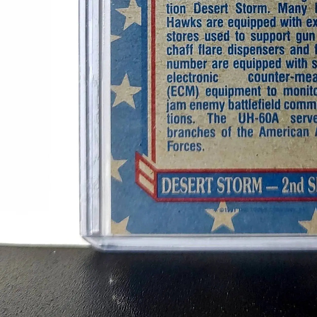 UH-60A Black Hawk 1991 Topps Desert Storm #130 Card - Other