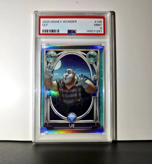 Ulf 2025 Topps Disney Wonder #145 Diamond Card Tangled PSA 9 - Non-Sports Card Single