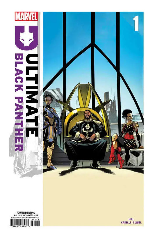 Ultimate Black Panther #1 Stefano Caselli 4TH Printing Variant - Comic Book