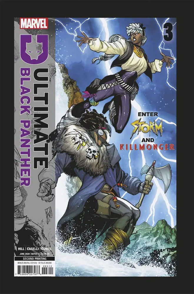 Ultimate Black Panther #3 Stefano Caselli 2nd Print Variant - Back Issues
