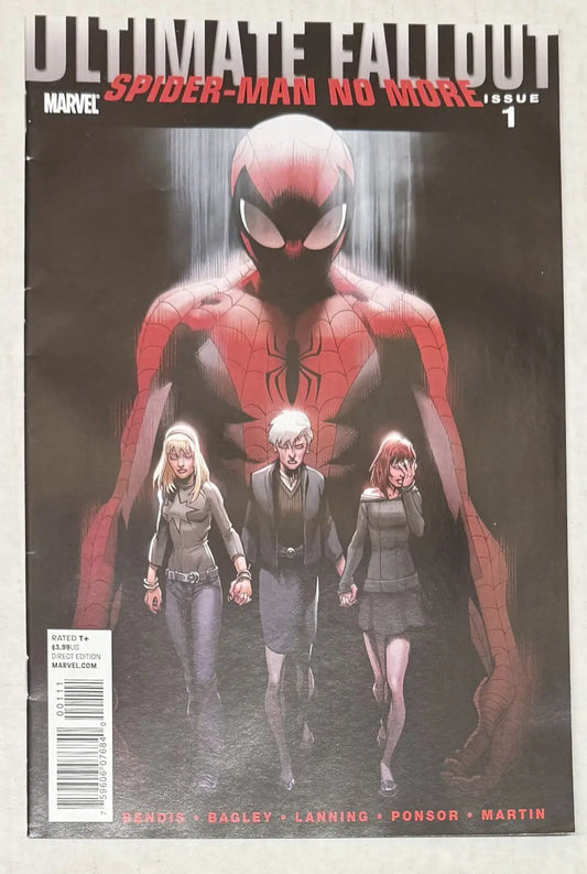 Ultimate Fallout #1 Spider-Man No More First print Marvel 2011 Bagley/Bendis - Comic Book
