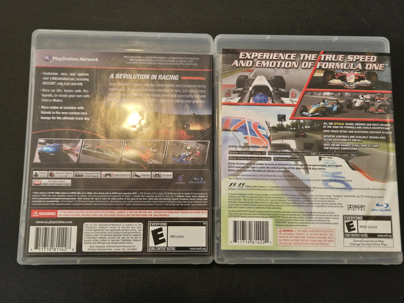 Ultimate Racing Bundle- Gran Turismo 5 & F1 Championship Edition for PS3 - Other
