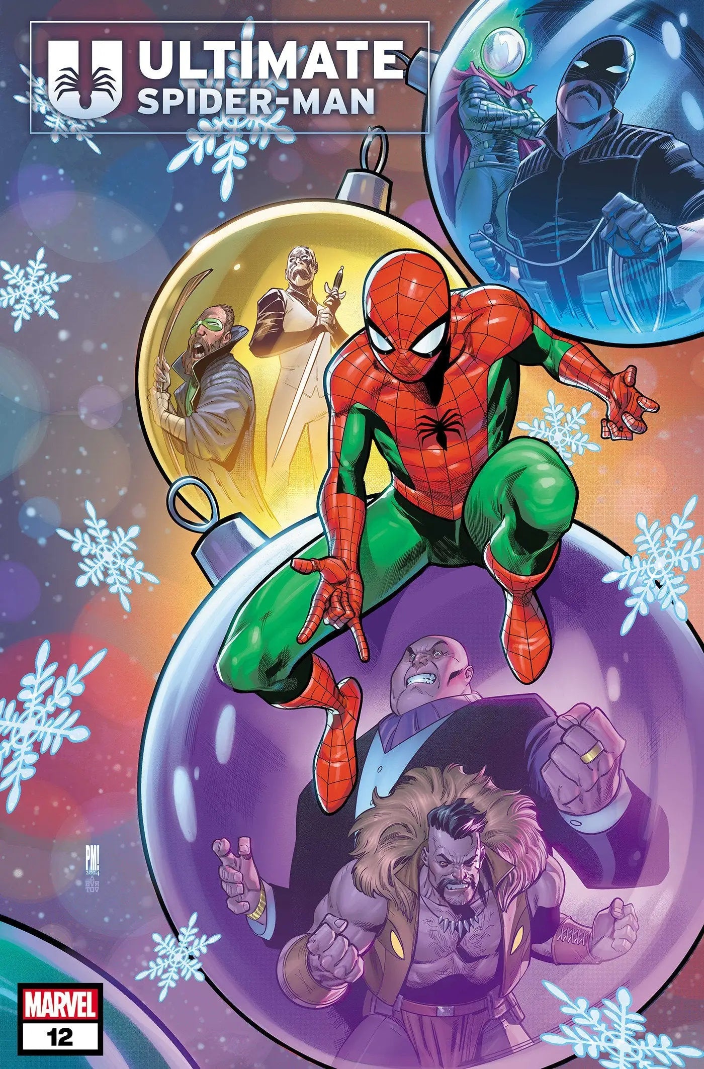 Ultimate Spider-Man #12 Paco Medina Winter Holiday Variant - Comic Book