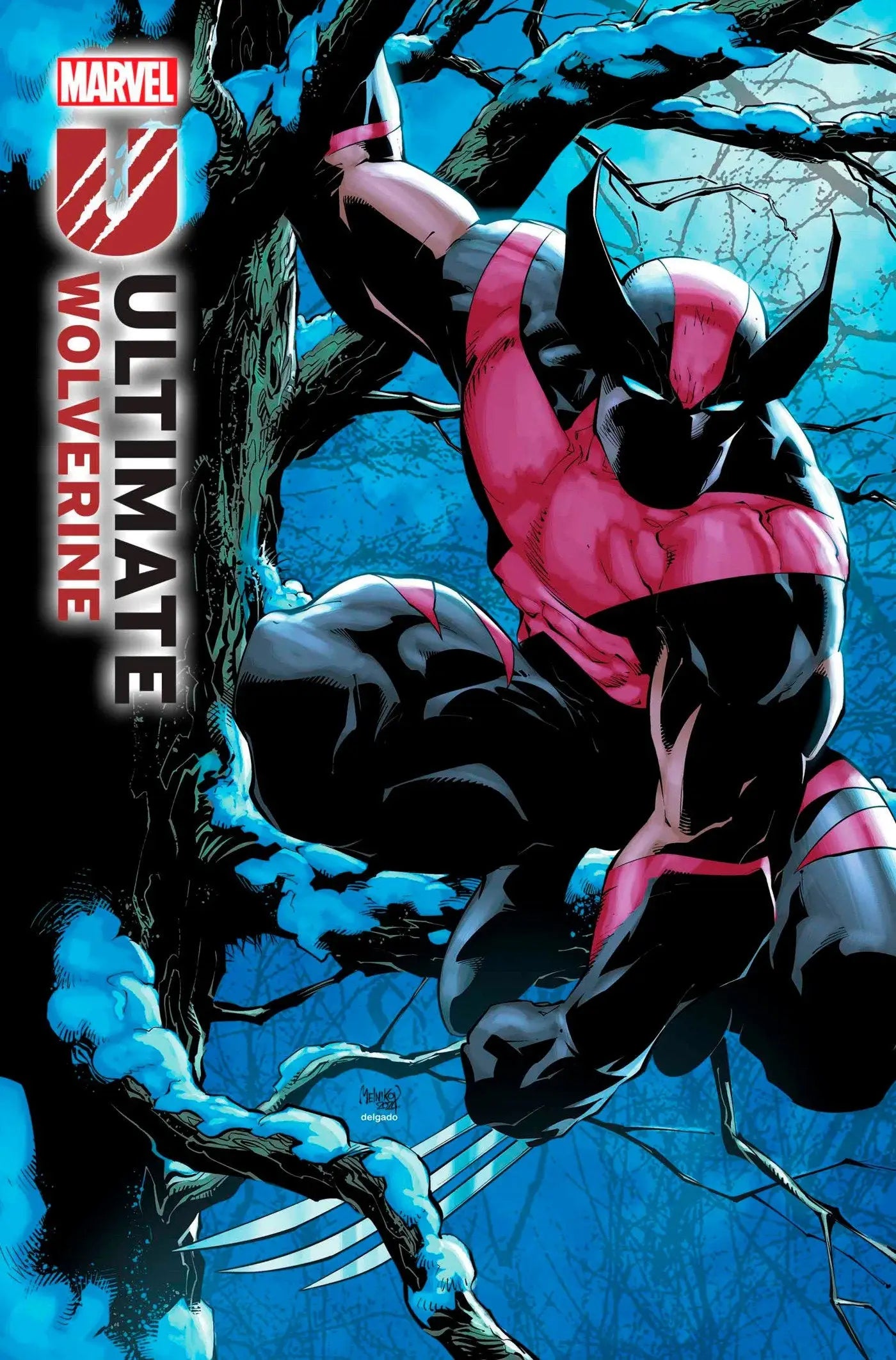 Ultimate Wolverine comic book cover featuring Gleb Melnikov Variant artwork