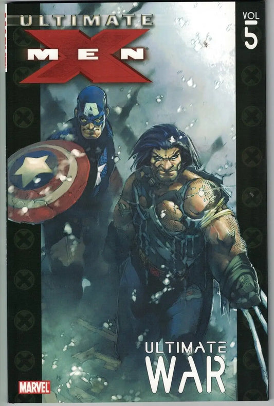 Comic book cover of Ultimate X-Men TPB featuring action-packed superheroes