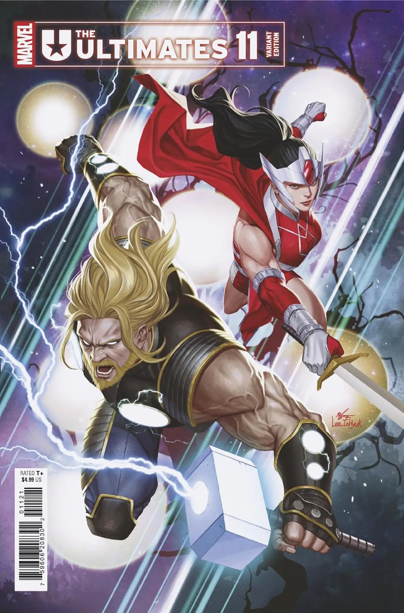 Comic book cover of Ultimates #11 Inhyuk Lee Ultimate Special Variant featuring artist Inhyuk Lee