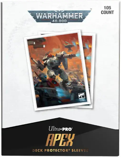 Ultra PRO: 105ct Standard Sleeves (APEX) - Warhammer 40k T’au Empire - Card Supplies