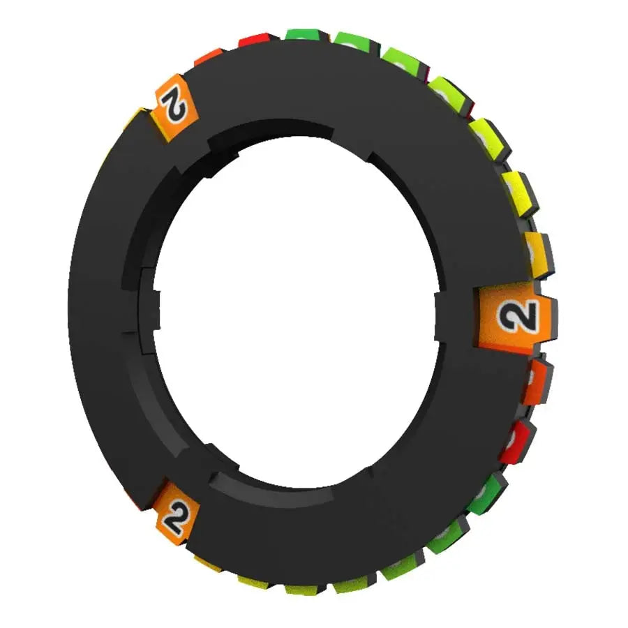 Black circular Ultra-Pro Multi-Ring with colored segments for tracking status conditions
