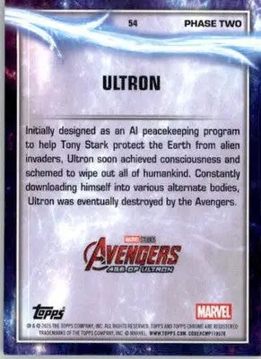 Ultron - 2025 Topps Chrome Marvel Studios - #54 - Non_sport - Non-Sports Card Single
