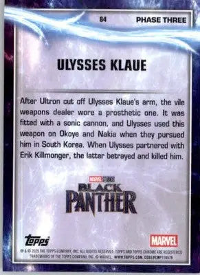 Ulysses Klaue - 2025 Topps Chrome Marvel Studios - #84 - Non_sport - Non-Sports Card Single