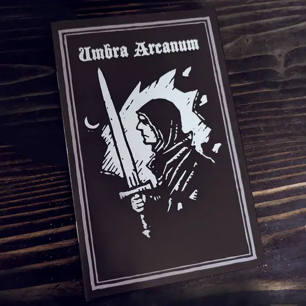 Black and white fantasy art print from Umbra Arcanum RPG adventure by Archon Games