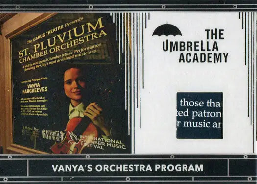 Collage of orchestral music program album covers showcased in trading cards collection